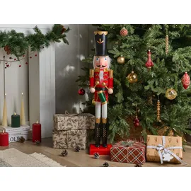 Beliani Nussknacker SVARTAN 90 cm Rot