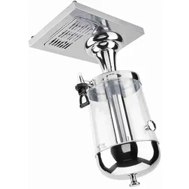 KKMOON Edelstahl-Saftmaschine, Heiß-Kalt-Getränkemaschine für Restaurant, Hotel Bar, Silber)