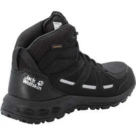Jack Wolfskin Woodland 2 Texapore Mid W Sneaker, Black/Grey, 38