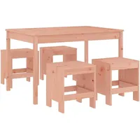 VidaXL 5-tlg. Garten-Essgruppe Massivholz Douglasie
