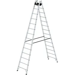 PROREGAL Sprossen-Stehleiter 2x14 Sprossen