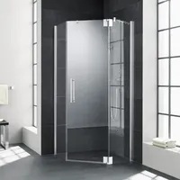 Kermi Pasa XP Fünfeck-Duschkabine Pendeltür rechts 80 x 90 cm PXR00F2320VAK