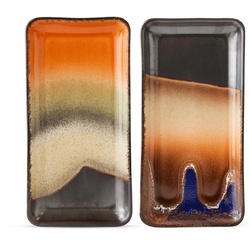 HKliving - 70's Tablett, twenty four hours (2er Set)