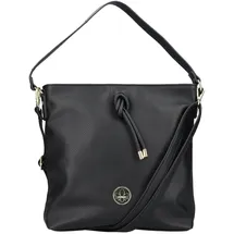 Rieker Damen H1514 Hobo Bag, Schwarz