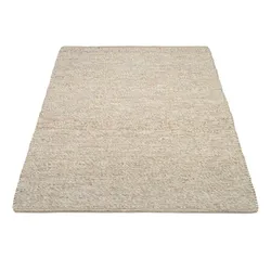 Teppich OCI DIE TEPPICHMARKE "FAVORIT", beige (natur), B:120cm H:12mm L:180cm, Wolle, Teppiche, Handweb-Teppich aus Indien, handgewebt, hochwertig verarbeitet
