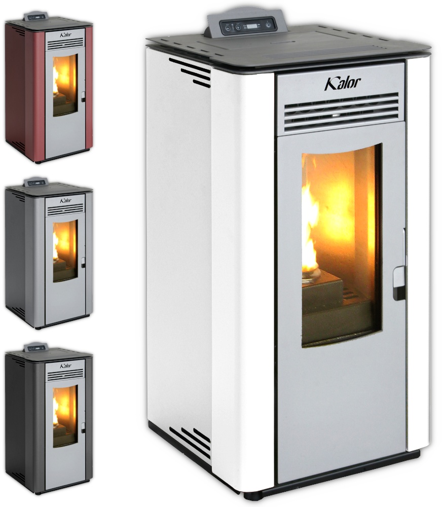 KALOR Pelletkamin | Perfecta Acciaio Lara 12 | 8,7 kW | Farbwahl