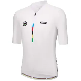Santini SMS Santini UCI World Champion Mondo 2025 Kurzarm-radtrikot - White - S