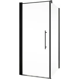 Schulte Drehtür mit Seitenwand Alexa Style 2.0 80 x 80 cm mattschwarz