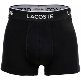 Lacoste Casual Black Trunks black/white/grey chine XL 3er Pack