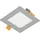EVN LED-Einbaupanel 5W warmweiß Silber