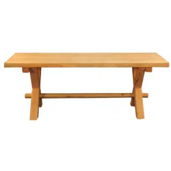Gartentisch Rustikal 150 cm - Tisch für draußen aus Holz - Lärche und Douglasie - Naturbelassen - Gartenmöbel für den Außenbereich