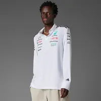 adidas Herren MERCEDES - AMG PETRONAS FORMULA ONE TEAM POLOSHIRT - White / Black - 2XL