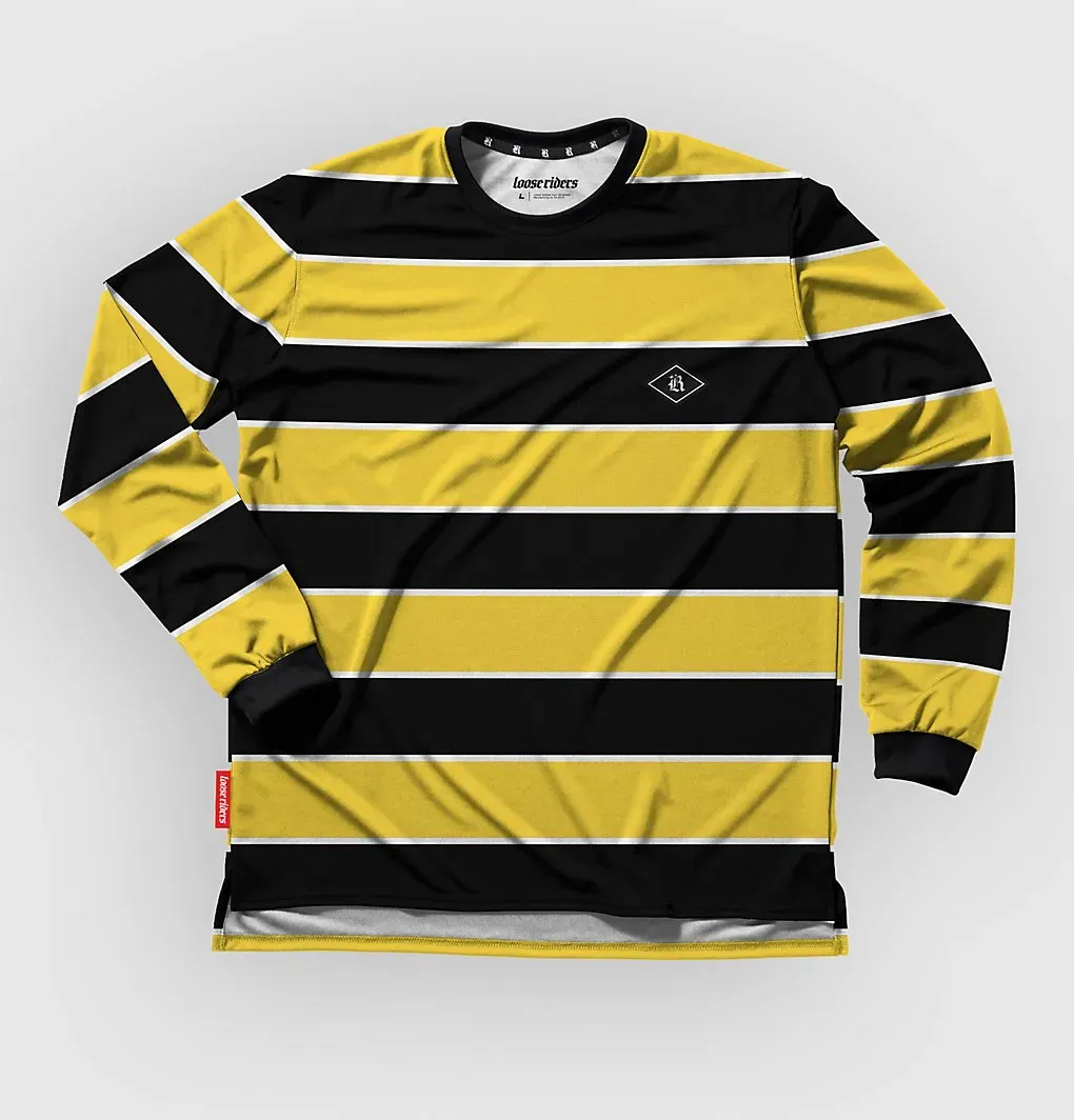 Loose Riders Baseline Long Sleeve Jersey black yellow Gr. M