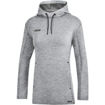 Jako Damen Kapuzensweat Premium Basics, grau meliert, 38