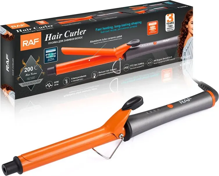 RAF Professioneller Haarlocker 60W PTC, schnelles Aufheizen, Keramik-Haarglätter für Frauen, Salon-Styling