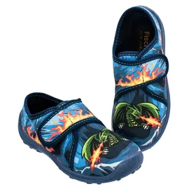 Fischer Markenschuh Klett-Hausschuh Mehrfarbig 30