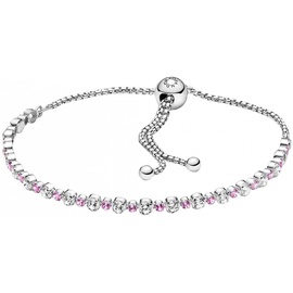 Pandora Armband "Funkelnde rosa Steine" Silber 599377C02 23 cm
