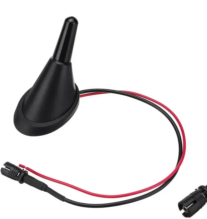 AM-FM schwarze Autoantenne 3 cm mit Verstärker RAKU II für Volkswagen, Audi, Seat, Škoda