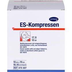 Es-Kompressen Steril 10x10cm Großpackung 100 ST