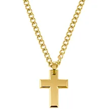 s.Oliver Herren Kette mit Anhänger Edelstahl gold 50