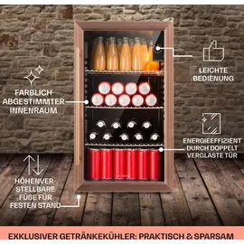 Klarstein Beersafe XXL Getränkekühlschrank (80 l, 830 mm hoch, Kupfer-Metallic)