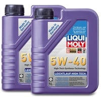 2x LIQUI MOLY 3863 Leichtlauf High Tech 5W-40