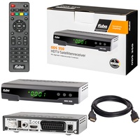 hb-digital Set - Fuba HDTV Digitaler Satelliten Sat DVB-S/S2 Receiver ODS 350 + 1,5m HDMI Kabel/Aufnahmefunktion PVR-Ready Unicable tauglich (LED-Display 4-stellig, EPI, USB 2.0, Medienplayer)