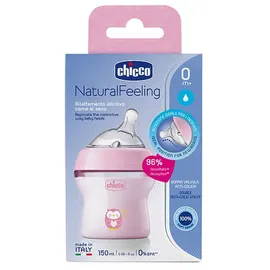 Chicco Babyfläschchen Naturalfeeling pink 150ml
