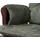 Mendler Relaxsessel HWC-C76 Chenille 52 x 100 x 80 cm Grün mit Hocker