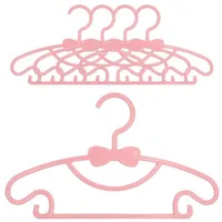 Intirilife 5x Kleiderbügel für Kinder in Rosa | Gr.: onesize