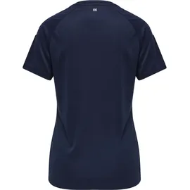 hummel hmlCore XK Core Poly-T-Shirt S/S, Damen Marineblau, 2XL