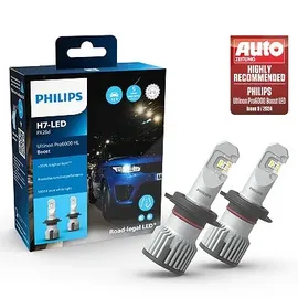 Philips Ultinon Pro6000 Boost H7-LED Scheinwerferlampe mit Straßenzulassung*, 300% helleres Licht**, silber
