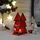 Marrakesch Orient & Mediterran Interior Teelichthalter Christbaum 17cm Rot aus Glas als Weihnachtsdeko Finse