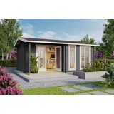 Lasita Maja Gartenhaus Brighton 44 mm carbongrau