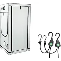 Weedness HOMEbox Ambient 120x120x200 cm - Zuchtzelt Growschrank Growzelt Zuchtbox Gewächszelt Homebox Lichtdicht Anbau Grow Indoor