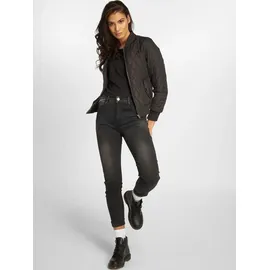 URBAN CLASSICS Damen Diamond Quilt Nylon Jacket Jacke, Black, XS