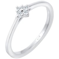 Elli DIAMONDS Elli DIAMONDS Pierścień Verlobung Klassisch Diamant 0.06 ct. 925 Silber Ringe Damen