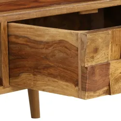 Couchtisch Massivholz mit Honig-Finish | vidaXL : Farbe - Braun