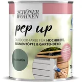 Schöner Wohnen pep up Outdoorfarbe Holzfarbe Wetterschutz shabby Blassgrün