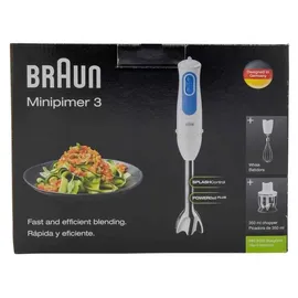 Braun MultiQuick 3 MQ 3025 Omelette Stabmixer weiß/blau