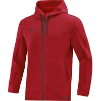 Jako Herren Kapuzenjacke Premium Basics rot meliert, 3XL