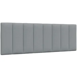 vidaXL Kopfteil-Kissen Hellgrau 140 cm Stoff