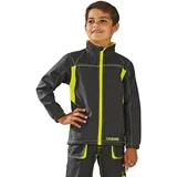Planam 6130 Junior Softshell Jacke - Farbe: Anthrazit/Gelb - Größe: 98