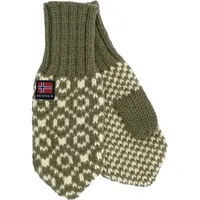 Devold Svalbard Wool Mitten olive/offwhite XL