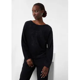 Comma, Longpullover Strickpullover Schwarz L