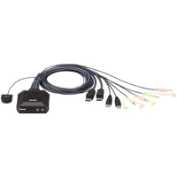 ATEN CS22DP - KVM-/Audio-/USB-Switch - 2 Port