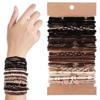 luxuskollektion 20 Stück Boho-Haargummis Damen Elastische Haarbänder