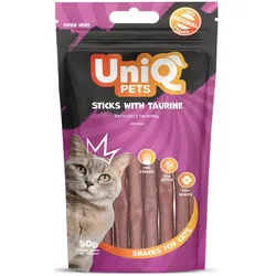 UNIQ PETS Katzenleckerlis - Taurin-Sticks 50g