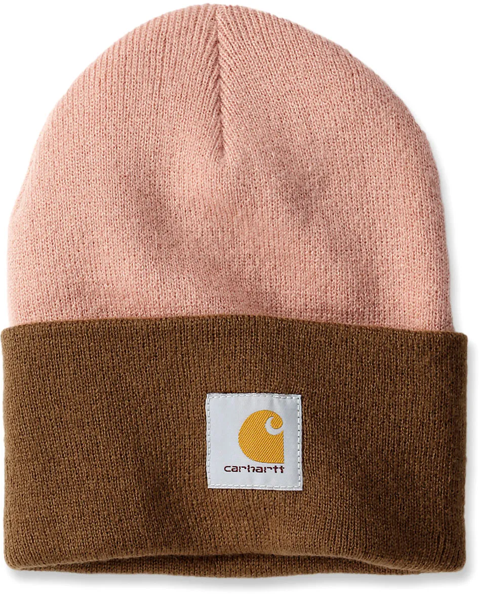 Carhartt Two-Tone, bonnet - Rose/Marron Clair - Taille unique