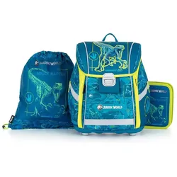 oxybag Schultaschenset PREMIUM LIGHT Jurassic World 3-teilig